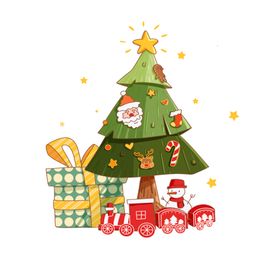 圣诞节装饰元素新年扮日品