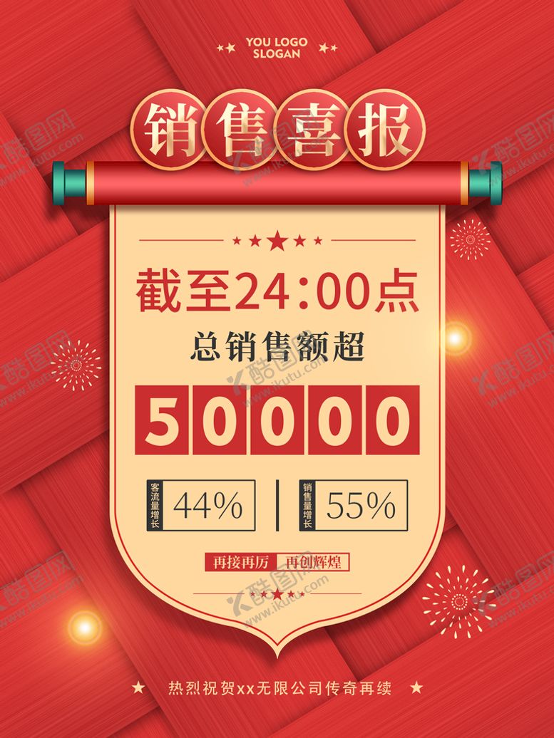 编号：66914311121010227611【酷图网】源文件下载-销售喜报海报