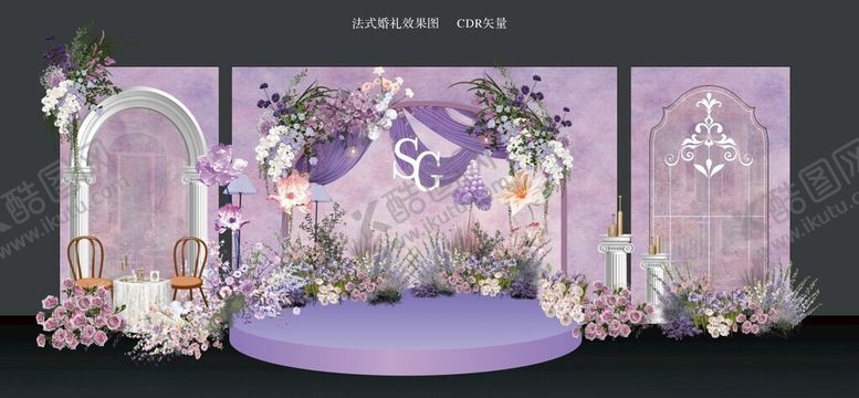 编号：81834302151132057792【酷图网】源文件下载-法式婚礼效果图