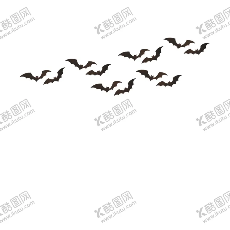 编号：79155801310050538993【酷图网】源文件下载-灰色创意蝙蝠飞舞元素