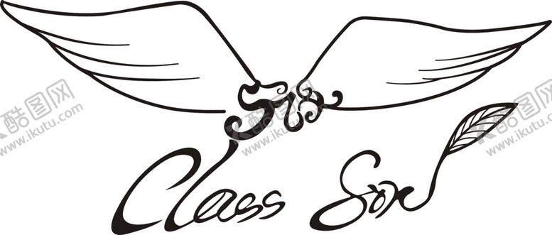 编号：18252709281113239606【酷图网】源文件下载-6班翅膀班服图