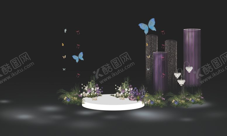 编号：35474601281151405117【酷图网】源文件下载-紫色小众韩系婚礼