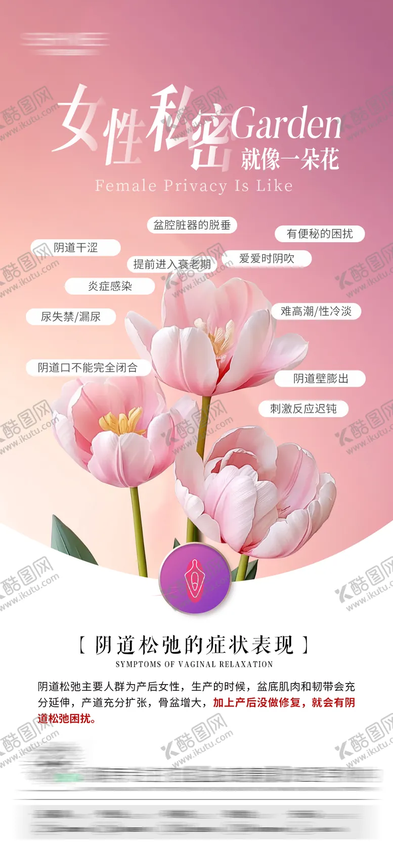 编号：88653602281526285475【酷图网】源文件下载-女性私密科普海报