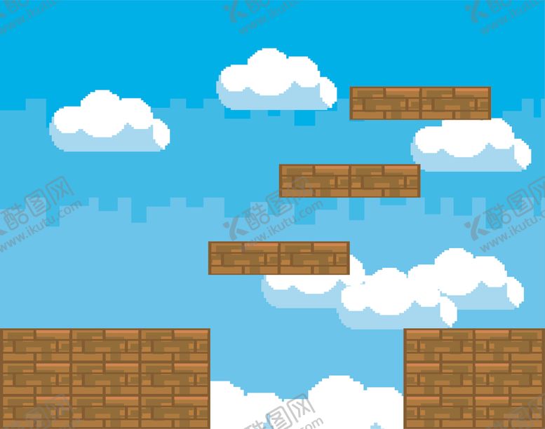 编号：29983610032225003489【酷图网】源文件下载-复古像素风游戏场景插画