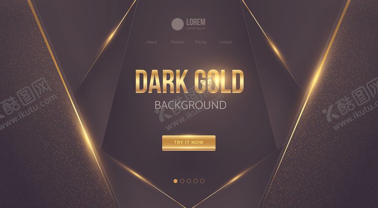 编号：89949809260929304778【酷图网】源文件下载-黑金高端简约几何抽象背景