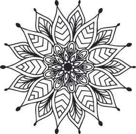 曼陀罗花纹