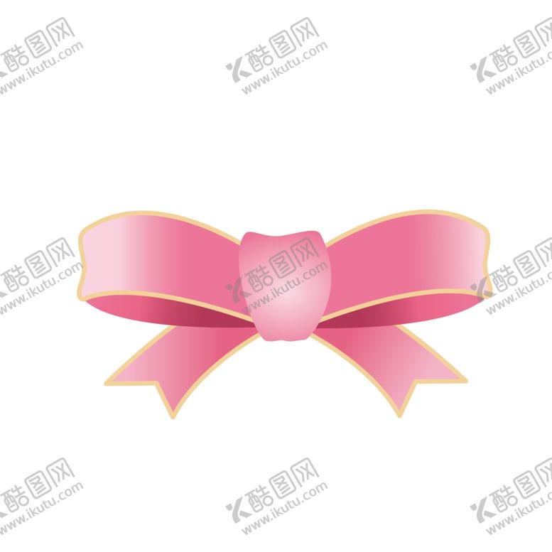 编号：93568205130235247562【酷图网】源文件下载-粉色蝴蝶结插画
