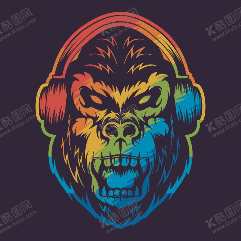 编号：60015009202055012036【酷图网】源文件下载-猴子创意头像