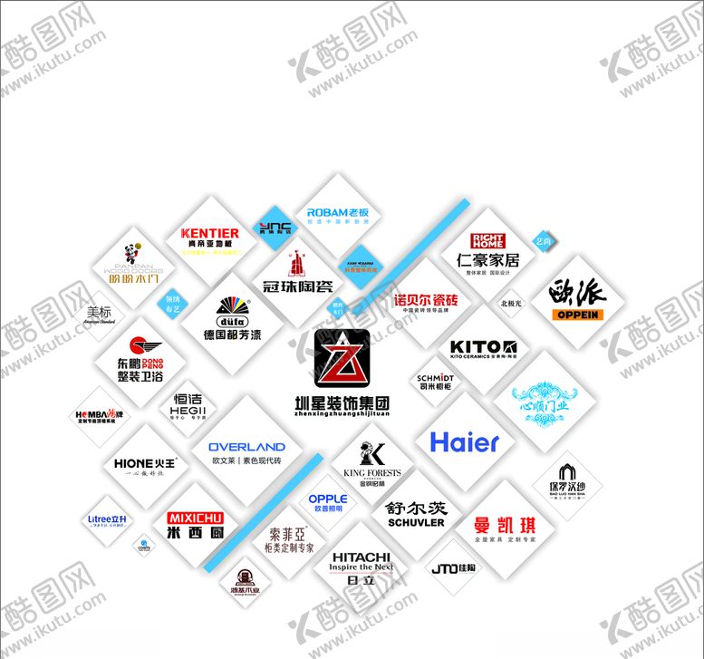 编号：43188510240104582258【酷图网】源文件下载-LOGO形象墙