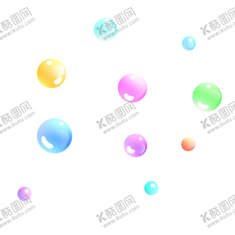 编号：88928506290608417108【酷图网】源文件下载-七彩泡泡