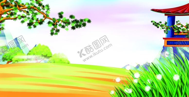 编号：29856002130946533684【酷图网】源文件下载-卡通乡村风景