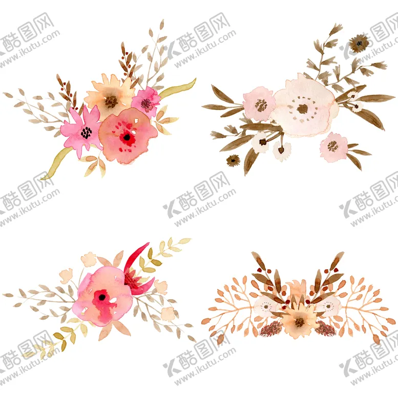 编号：52076409221235574287【酷图网】源文件下载-手绘花卉