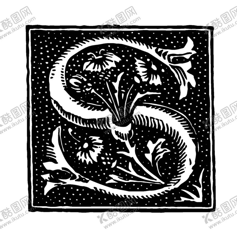 编号：44569207031455439412【酷图网】源文件下载-矢量英文复古装饰字母素材