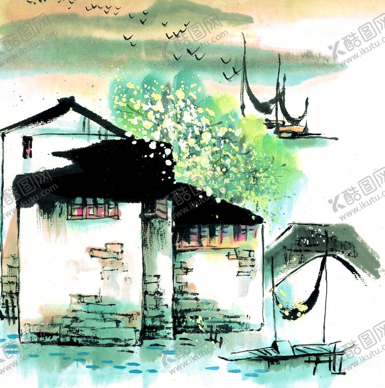 编号：24309110081823103702【酷图网】源文件下载-江南水乡 