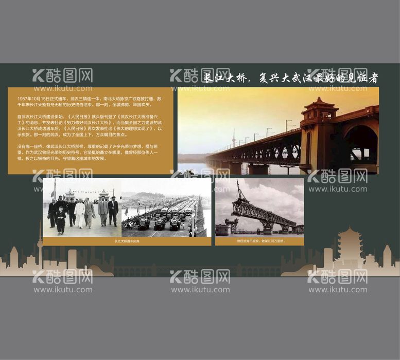 编号：25803409180246560874【酷图网】源文件下载-武汉长江大桥展板设计