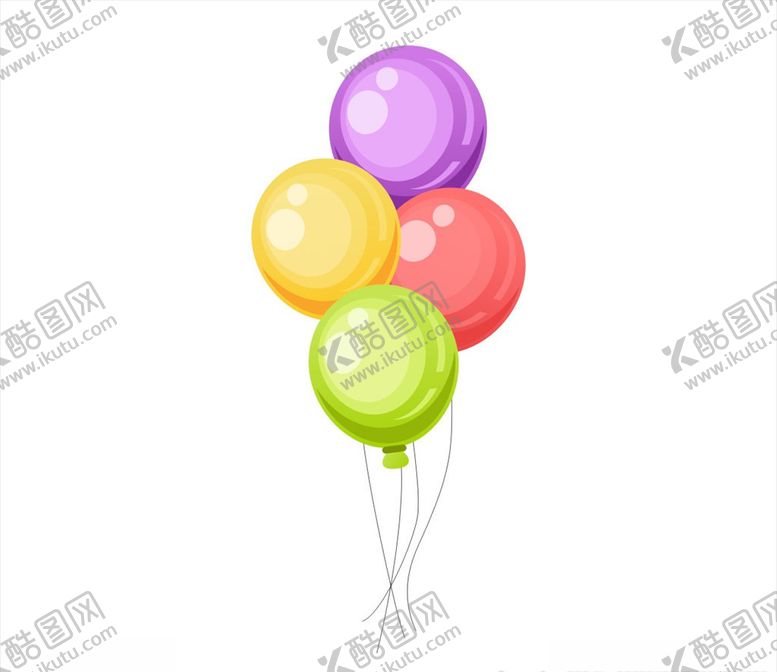 编号：93417609201908124281【酷图网】源文件下载-彩色气球