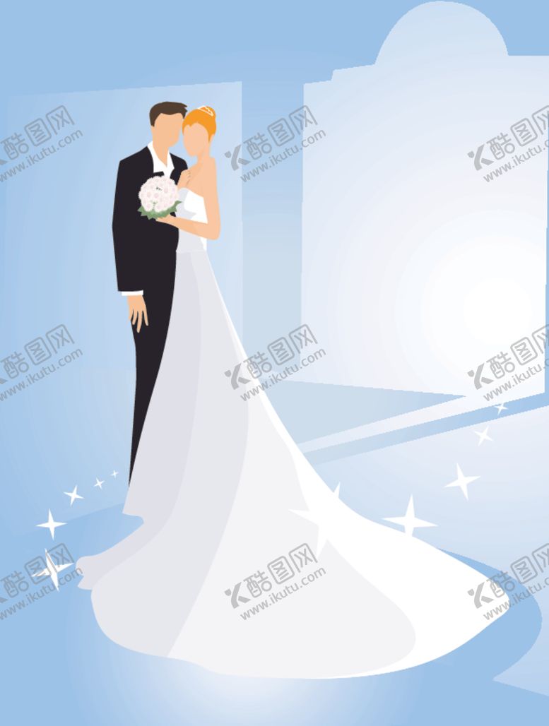 编号：99275406260732038874【酷图网】源文件下载-卡通婚纱