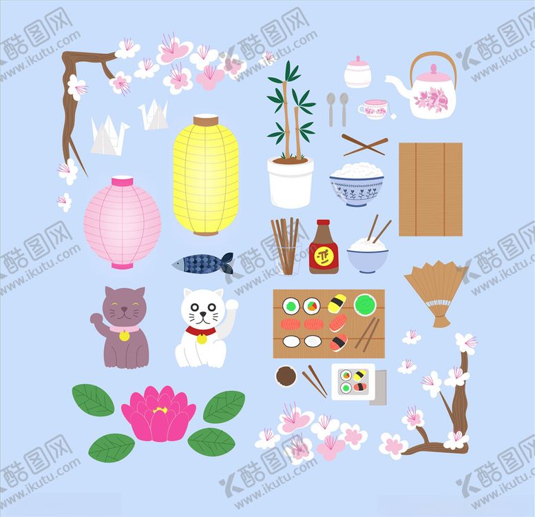 编号：92854807080809007198【酷图网】源文件下载-矢量餐饮文化元素