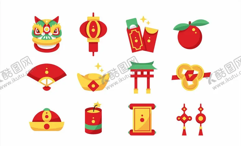 编号：16529404211812259278【酷图网】源文件下载-新年图标