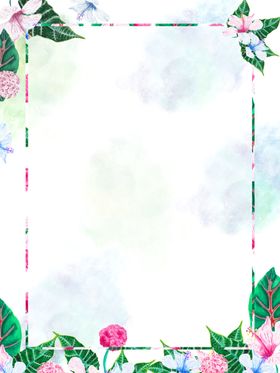 水粉插花海报
