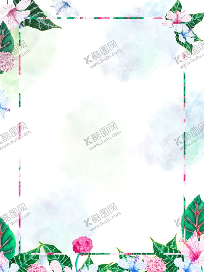 编号：43621905020233524465【酷图网】源文件下载-水粉插花海报