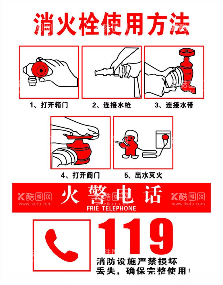 编号：50275401270608022897【酷图网】源文件下载-消火栓使用方法