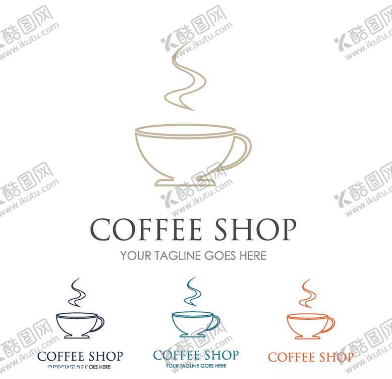 编号：68351409290552489709【酷图网】源文件下载-咖啡logo