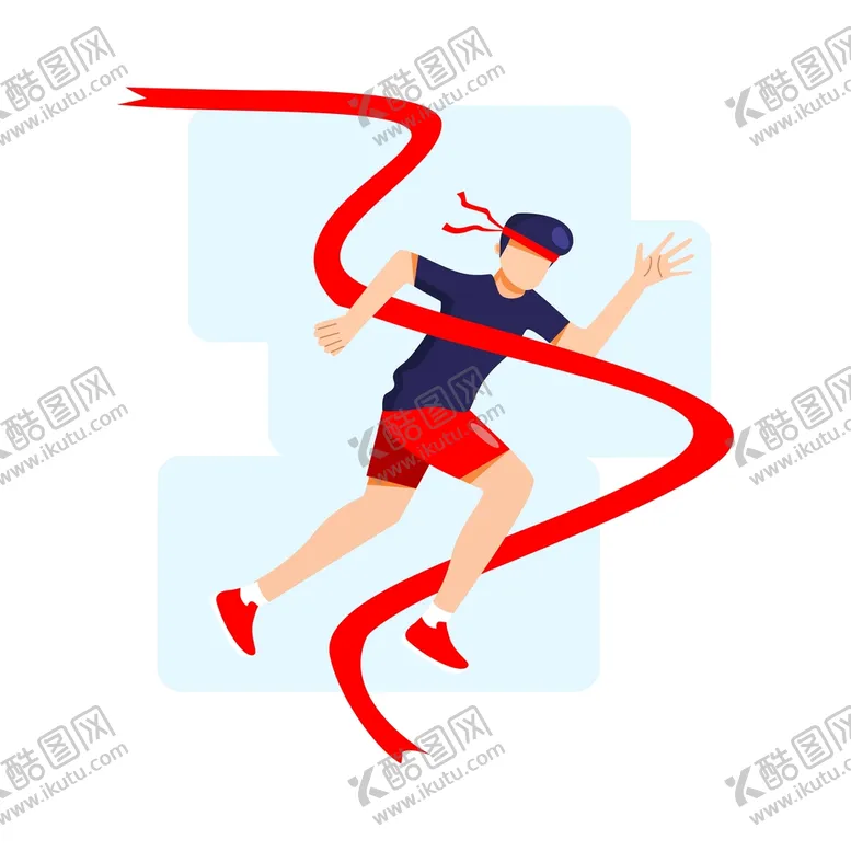 编号：82370509220123315497【酷图网】源文件下载-ai矢量跑步冲向终点