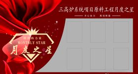 月度之星展板
