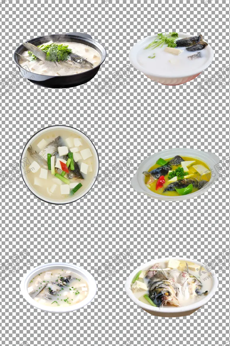 编号：46025005010107194264【酷图网】源文件下载-鲜美鱼头豆腐汤