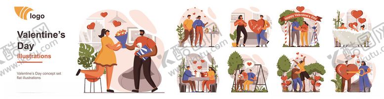 编号：52640404281516041239【酷图网】源文件下载-卡通人物插画集合