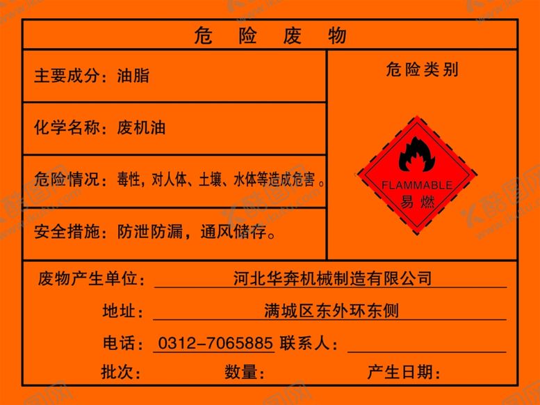 编号：12776110212328501968【酷图网】源文件下载-危险废物标志
