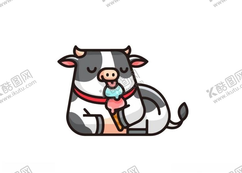 编号：41823810210911189256【酷图网】源文件下载-卡通奶牛