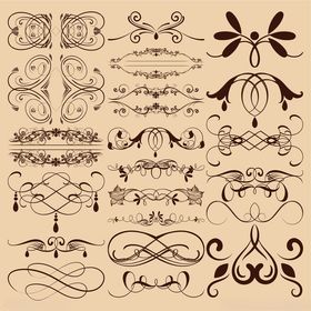 复古装饰元素设计素材