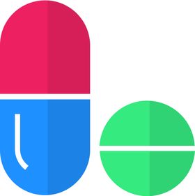 卡通药丸插画图标图片