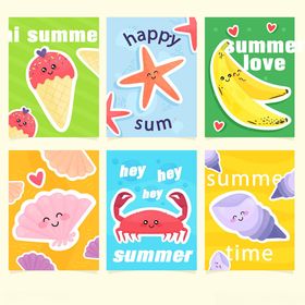 夏日主题可爱图案集合