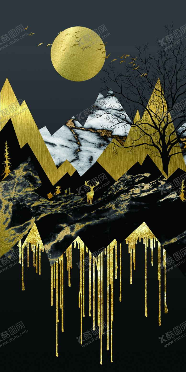 编号：21273709160106015143【酷图网】源文件下载-现代背景墙装饰画