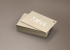 名片样机钻石卡贴图盒装