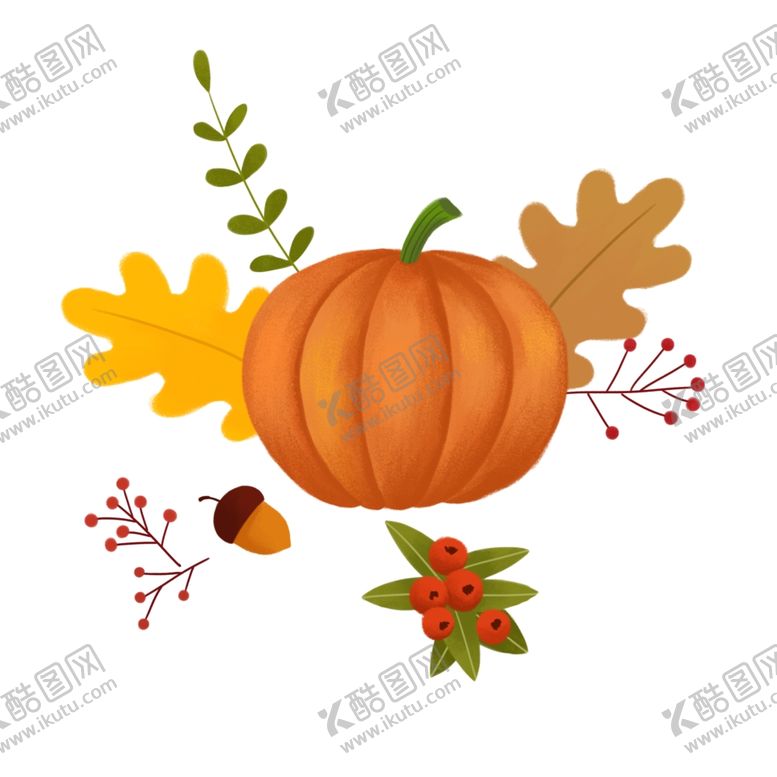 编号：87015910251812224544【酷图网】源文件下载-手绘万圣节食物元素