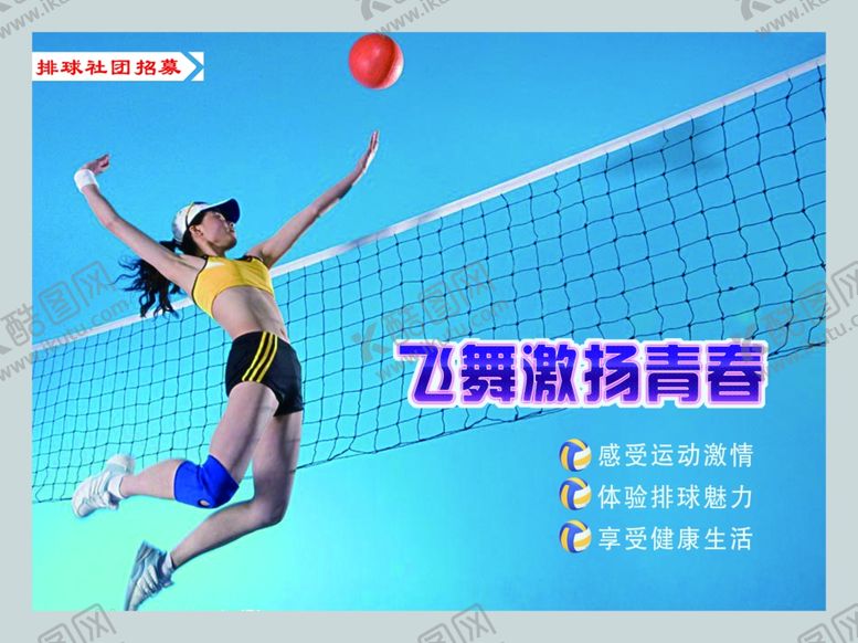 编号：77240409180007049797【酷图网】源文件下载-学校排球社团