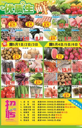 超市生鲜DM单