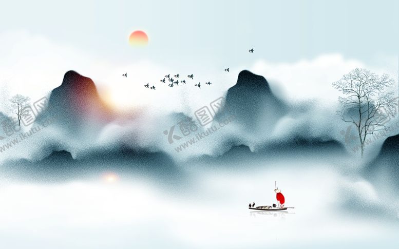编号：54744207131114319322【酷图网】源文件下载-水墨山水
