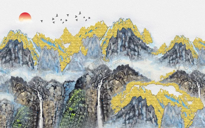 编号：26274304162129497770【酷图网】源文件下载-山水画