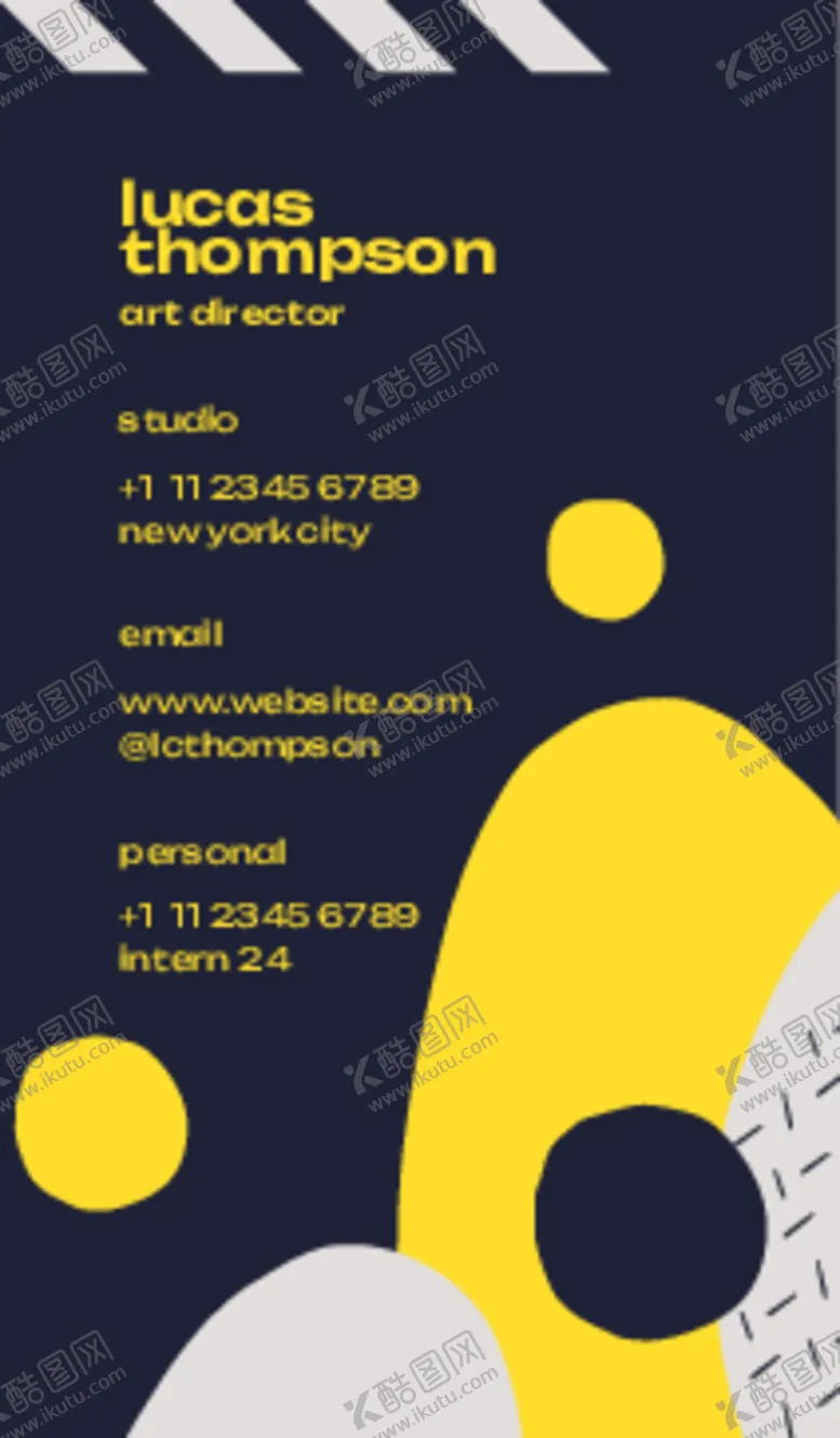 编号：61367312110710103404【酷图网】源文件下载-彩色撞色风名片