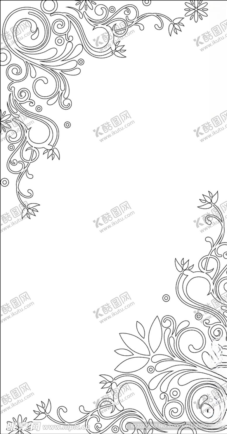 编号：26390105100007526356【酷图网】源文件下载-欧式花纹对角花纹