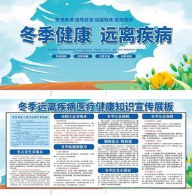 冬季健康知识宣传海报
