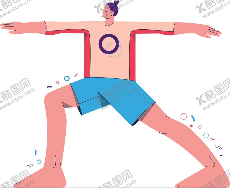 编号：23375302041505426127【酷图网】源文件下载-人物运动插画
