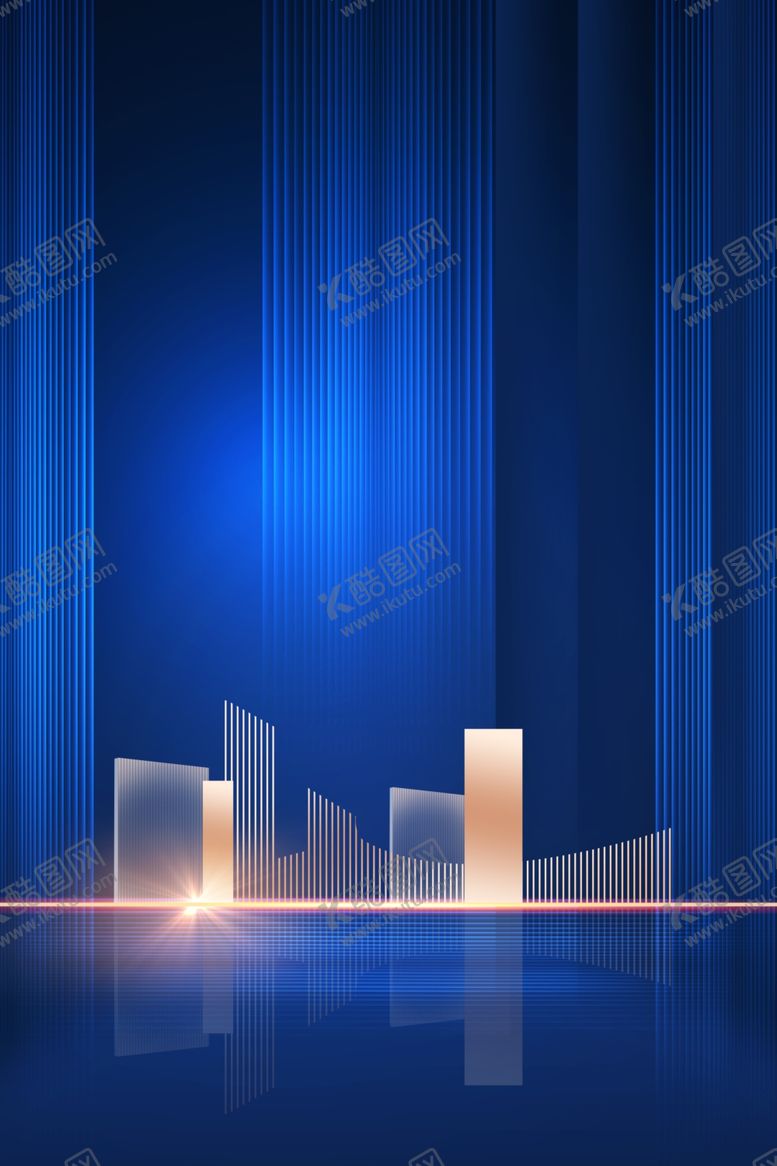 编号：23876011012104252039【酷图网】源文件下载-城市简线海报