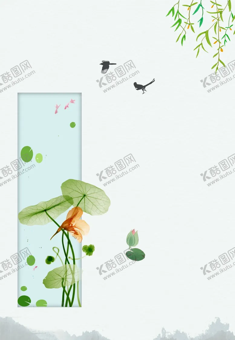 编号：70497406271412495993【酷图网】源文件下载-荷叶背景