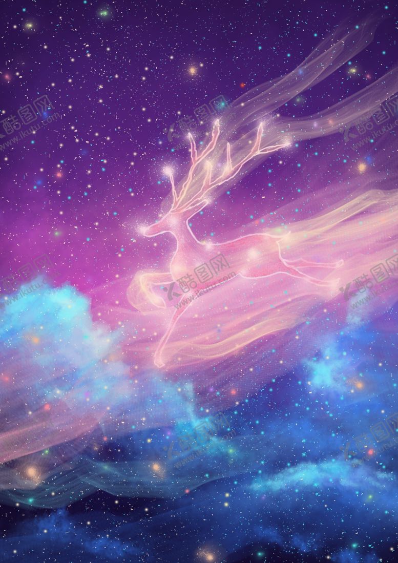 编号：25133210090520066055【酷图网】源文件下载-梦幻鹿